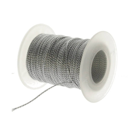 Sznurek Nylonowy Metalizowany Srebrny 1mm