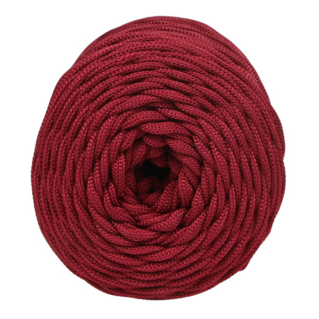 Mia Mote™ ByBag Line Sznurek Poliestrowy matowy płaski bez rdzenia ciemny bordowy wino 3mm