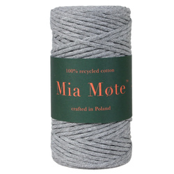 Sznurek bawełniany skręcany do makramy Lavish Striped Flint  3mm