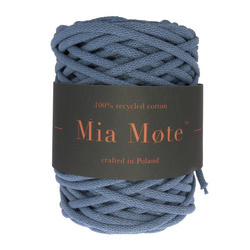 Mia Mote™ Lush Line Sznurek bawełniany 5mm blue lace agate Nowy Splot