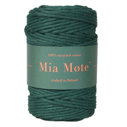 Mia Mote™ Lavish Line Sznurek bawełniany skręcany do makramy emerald 5mm