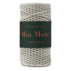 Mia Mote™ Petit Line Sznurek pleciony bawełniany 2mm Ivory