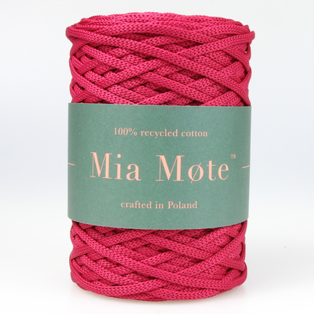 Mia Mote™ ByBag Line Sznurek Poliestrowy płaski bez rdzenia malinowy 5mm