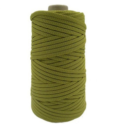 Mia Mote™ ByBag Line Sznurek Poliestrowy płaski bez rdzenia Oliwkowy 5mm