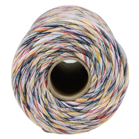 Mia Mote™ Classic Line Sznurek bawełniany skręcany do makramy 3mm stripe