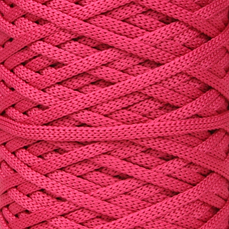 Mia Mote™ ByBag Line Sznurek Poliestrowy matowy płaski bez rdzenia malinowy 3mm