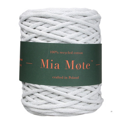 Mia Mote™ / Lush Line / Sznurek Bawełniany pleciony / Do Makramy / +5mm / Grey White