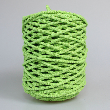 Mia Mote™ Lush Line Sznurek bawełniany pleciony do makramy 5mm lime  quartz