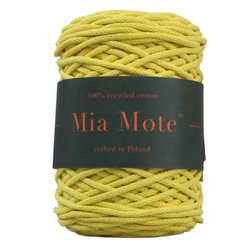 Mia Mote™ Thinny Line sznurek bawełniany 3mm yellow calcite