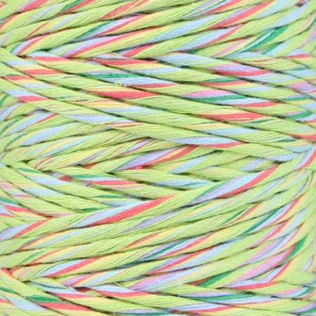 Mia Mote™ Classic Line Sznurek bawełniany skręcany do makramy 3mm stripe