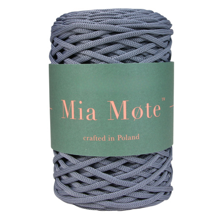 Mia Mote™ ByBag Line Sznurek Poliestrowy płaski bez rdzenia srebrny stalowy 3mm