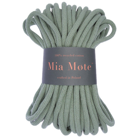 Mia Mote™ Huge Line Sznurek bawełniany pleciony 9mm green jasper