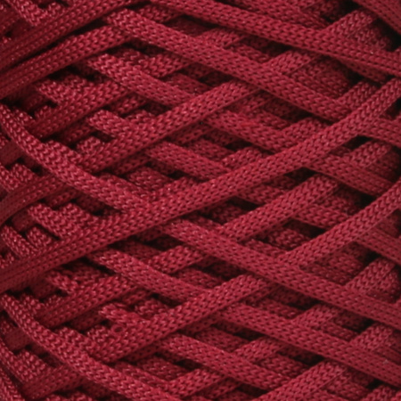 Mia Mote™ ByBag Line Sznurek Poliestrowy matowy płaski bez rdzenia ciemny bordowy wino 3mm