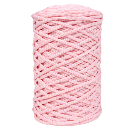 Mia Mote™ ByBag Line Sznurek Poliestrowy matowy płaski bez rdzenia pastelowy różowy 3mm