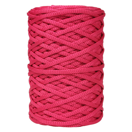 Mia Mote™ ByBag Line Sznurek Poliestrowy matowy płaski bez rdzenia malinowy 3mm