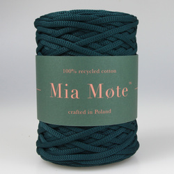 Mia Mote™ ByBag Line Sznurek Poliestrowy płaski bez rdzenia ciemny zielony malachit 5mm