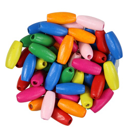 Koraliki Drewniane Drewno oliwka mix 20x6mm