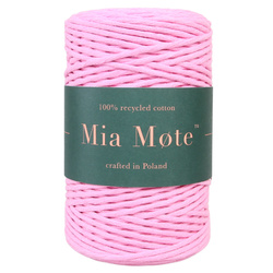 Mia Mote™ Classic Line Sznurek bawełniany skręcany do makramy 3mm morganite