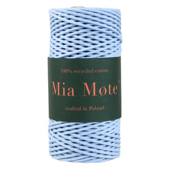 Mia Mote™ Petit Line Sznurek pleciony bawełniany 2mm Atlantis Crystal