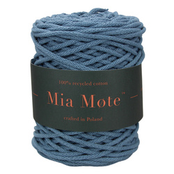 Mia Mote™ Basic Line sznurek bawełniany 5mm blue lace agate