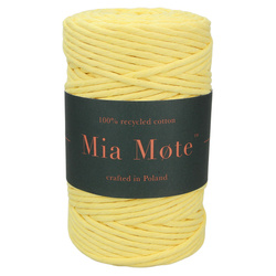 Mia Mote™ Classic Line Sznurek bawełniany skręcany do makramy 2mm yellow calcite