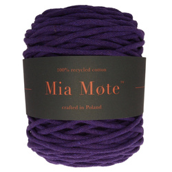 Mia Mote™ Lush Line Sznurek bawełniany 5mm amethyst Nowy Splot